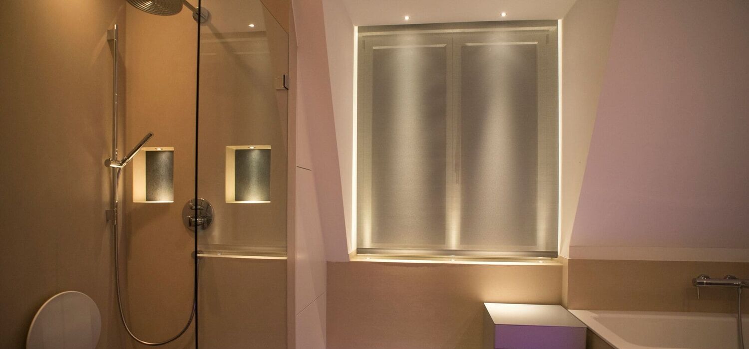 Zweigeschossige Dachwohnung